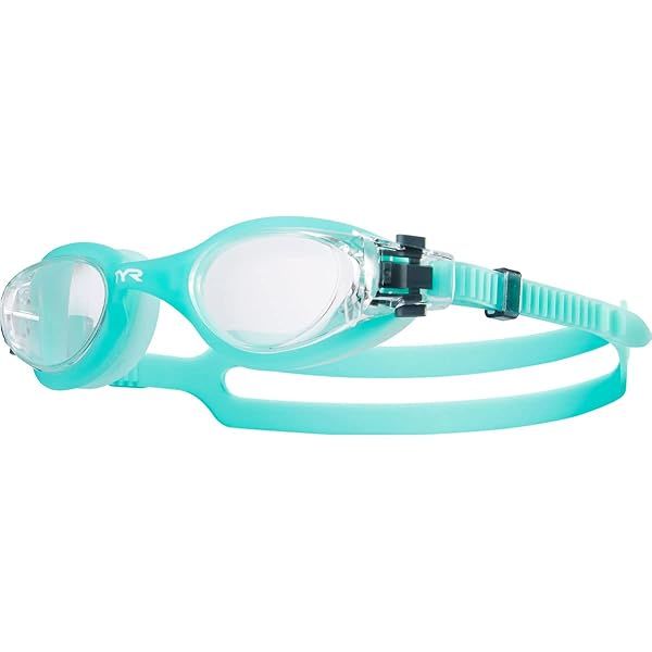 TYR Vesi Femme Goggles - Clear/Mint, One Size | Perfect for Swimming & Training