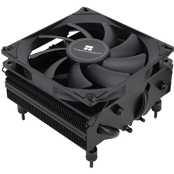 Thermalright AXP-90 X53 Black: Low Profile CPU Cooler for AMD & Intel - 90mm PWM Fan, 4 Heat Pipes, 53mm Height