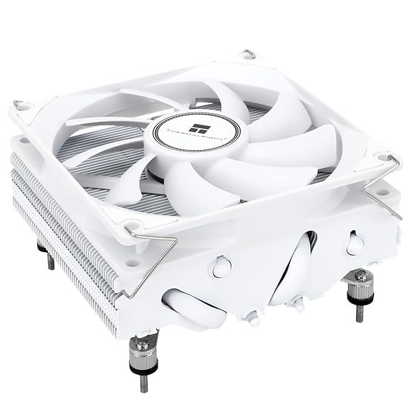 Thermalright AXP90-X47 White Low Profile CPU Cooler: Slim 92mm Fan for AMD AM4/AM5 & Intel 1150/1151/1155/1156/1200