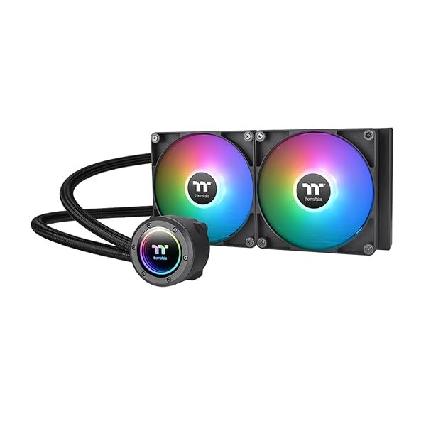 Thermaltake TH280 ARGB Sync V2: High-Performance 280mm AIO Liquid Cooler with Dual 140mm Fans & Mirror Waterblock