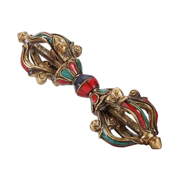 Handmade Tibetan Vajra Dorge Phurba Pestle - Vintage 5 Strands for Buddhism Rituals