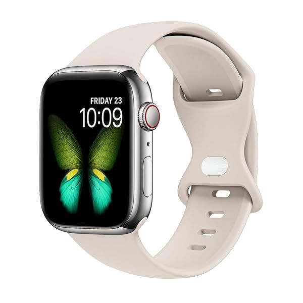 Buy Tighesen Sport Bands for Apple Watch Ultra 2/SE & Series 1-9 - Silicone, Multiple Sizes & Colors Available!