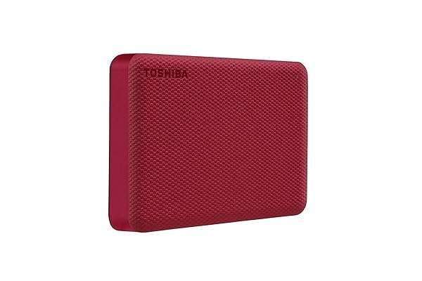Toshiba Canvio Advance 4TB Portable External Hard Drive USB 3.0, Red - HDTCA40XR3CA