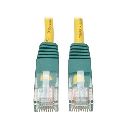 Tripp Lite 25-ft Cat5e 350MHz Crossover Patch Cable (RJ45 M/M) - Yellow for Fast Networking