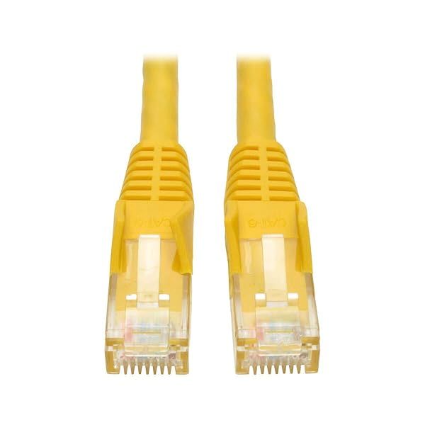Tripp Lite 50-ft Cat6 Gigabit Snagless Patch Cable (RJ45 M/M) - Yellow for Fast Networking
