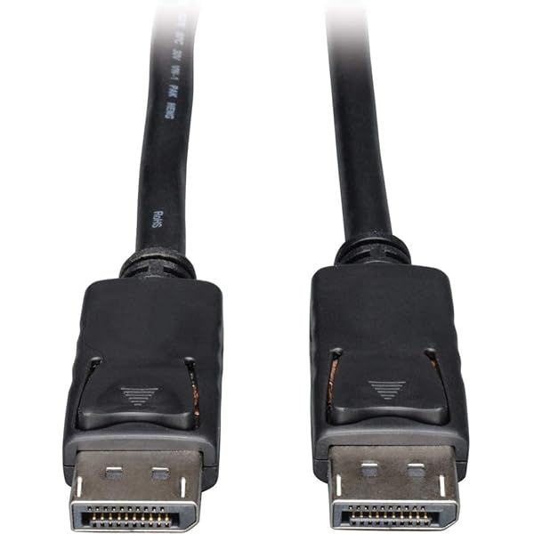 Tripp Lite 1ft DisplayPort Cable with Latches - 4K DP to DP, Black (P580-001) for High-Quality Video Connection