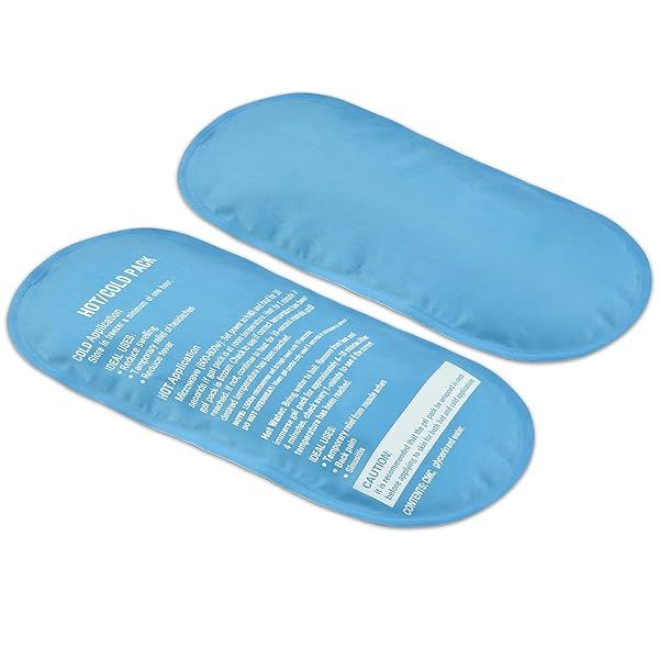 Tutmyrea 2 Pack Flexible Gel Ice Packs for Pain Relief Hot and Cold Compress for Injuries Surgery Knee Shoulder Neck Headache Swelling