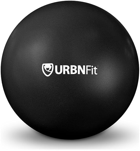 URBNFit 9-Inch Mini Exercise Ball - Perfect for Pilates, Yoga, Therapy & Core Workouts - Includes Fitness Guide