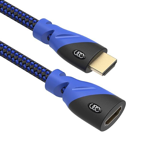 Ultra Clarity HDMI Extension Cables: 3ft to 25ft Options in Blue - Perfect for High-Quality Connections