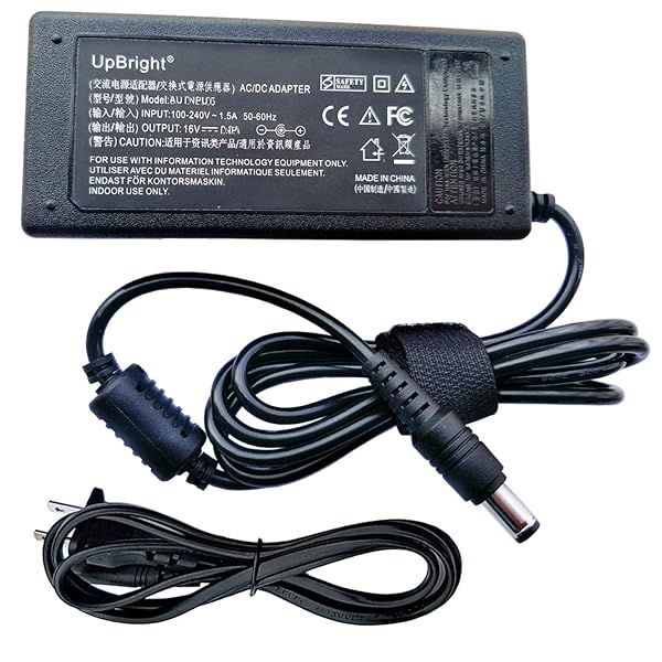 UpBright 16V AC/DC Adapter for Yamaha PSR S550, S700, S900 & More - 2.4A Power Supply Cord
