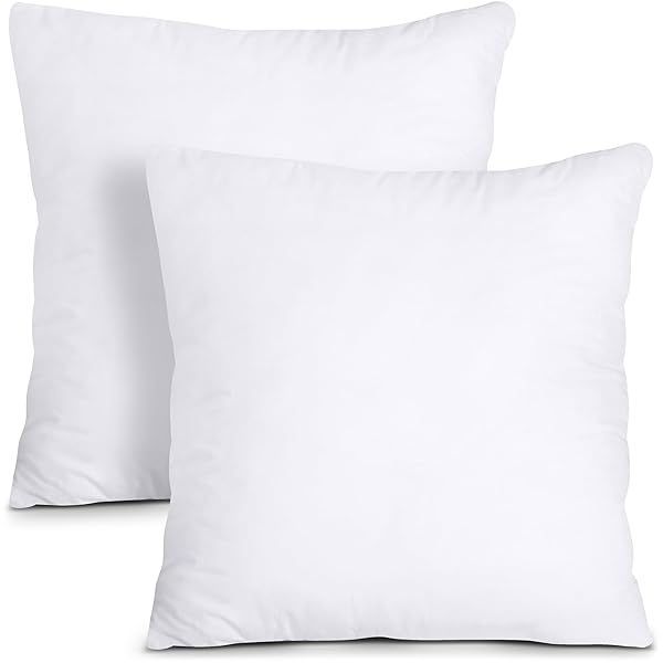 Utopia Bedding Throw Pillow Inserts (Pack of 2) - 26x26 White Decorative Pillows for Bed & Couch