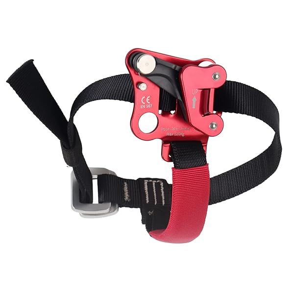 Life Aviation Aluminum Alloy Foot Ascender Riser for Outdoor Rock Climbing and Mountaineering Right Foot Silver