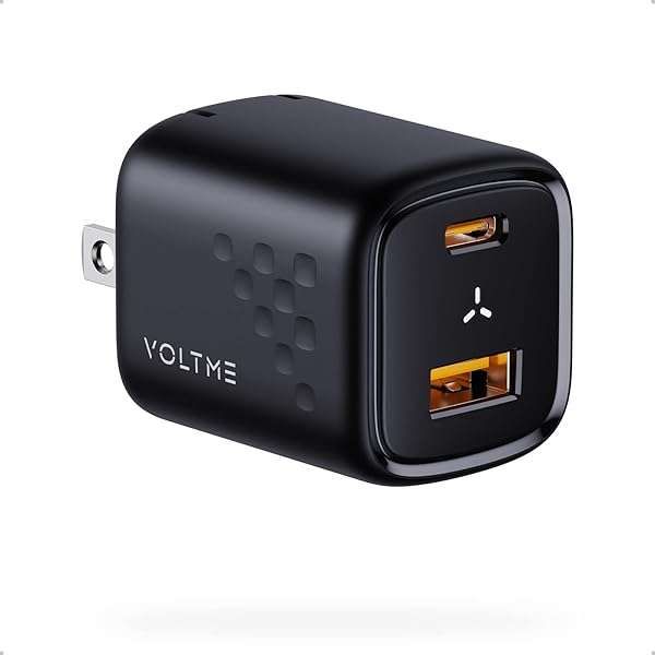 VOLTME 30W USB C Charger 2-Pack: Fast Dual Port Wall Adapter for iPhone, Samsung, iPad Pro & More