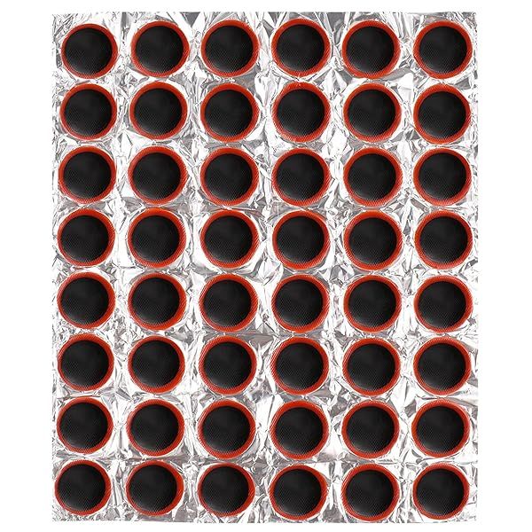 VOSAREA 48Pcs Bike Tire Repair Kit - 30mm Puncture Rubber Patches for Motorcycles & Bicycles