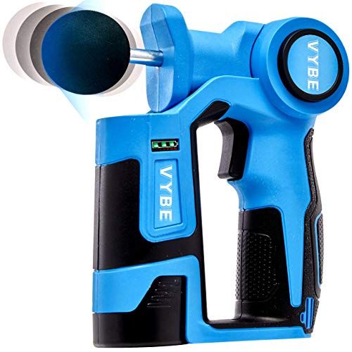 VYBE V2 Percussion Massage Gun: 6-Speed Deep Tissue Massager with 3 Attachments - Cordless & Adjustable Arm for Ultimate Muscle Relief