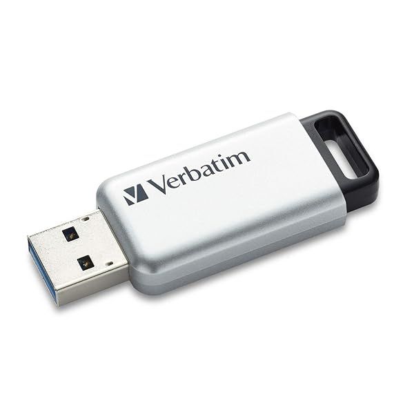 Verbatim 16GB Store'n' Go Secure Pro USB 3.0 Flash Drive - AES 256 Encryption, Silver