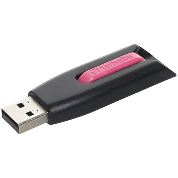 Verbatim 16GB USB 3.0 Flash Drive - Cap-Less, PC/Mac Compatible, Pink - Fast Data Storage Solution
