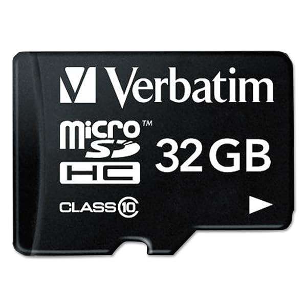Verbatim 32GB Premium microSDHC Card with Adapter - UHS-I V10 U1 Class 10 for Fast Performance