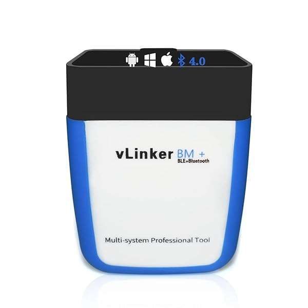 Vgate vLinker BM+ OBD2 Bluetooth Scanner for BMW/Mini - BimmerCode Compatible Car Code Reader for iOS, Android & Windows