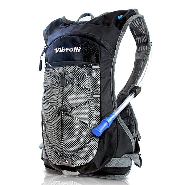 Vibrelli Hydration Pack with 2L Bladder - Lightweight Running & Cycling Backpack for Men, Women & Kids