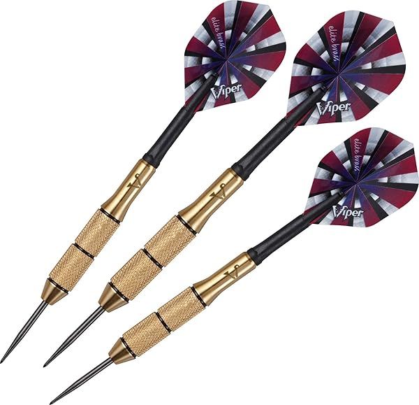 Viper Elite Brass Steel Tip Darts - 23 Grams for Precision & Performance
