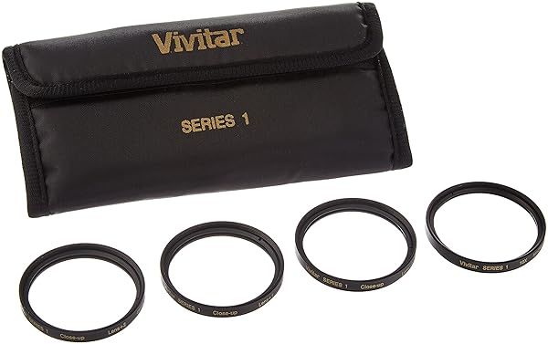 Vivitar 49mm Close Up Lens Set for Enhanced Photography with +1 +2 +4 +10 Magnification