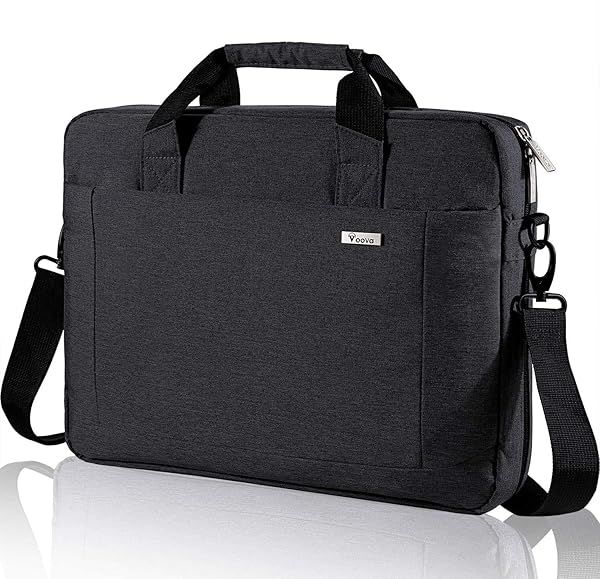 Voova 17.3 Inch Laptop Bag Briefcase Expandable Waterproof Messenger Bag for Men Women Business Travel College School