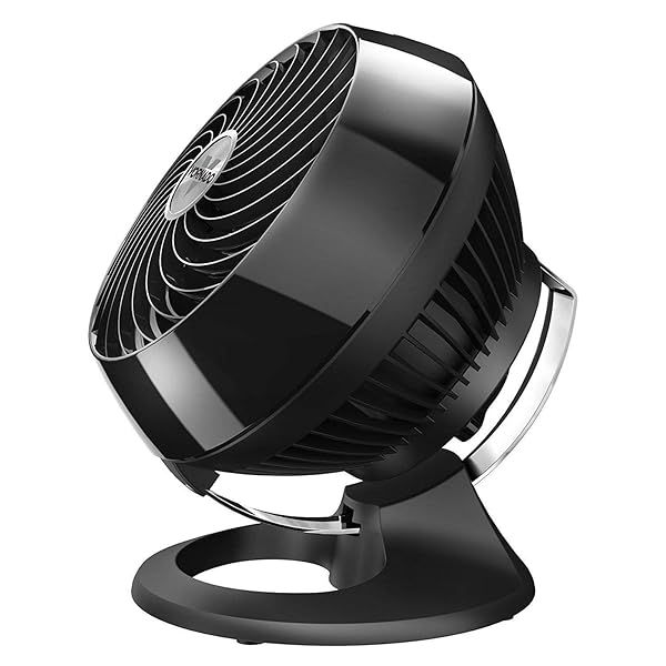 Vornado 460 Air Circulator: Quiet 3-Speed Fan for Home & Office, Adjustable Tilt, Easy to Clean, Moves Air 70 Feet - Black