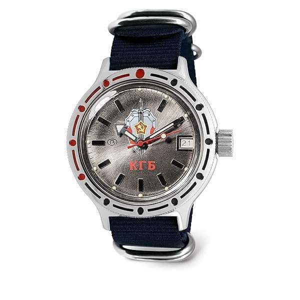 Vostok KGB Amphibian Automatic Diver Watch | Men's 200m Waterproof | Stylish Blue Strap for Fashion & Business