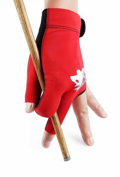 Votinu Men Women Quick-Dry Pool Glove Billiard Left Hand Great for Snooker Cue Shooters Carom Sports