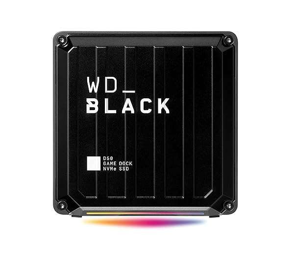 WD_BLACK 1TB D50 Game Dock NVMe SSD: 3000 MB/s, RGB, Thunderbolt 3 - Ultimate Gaming Storage