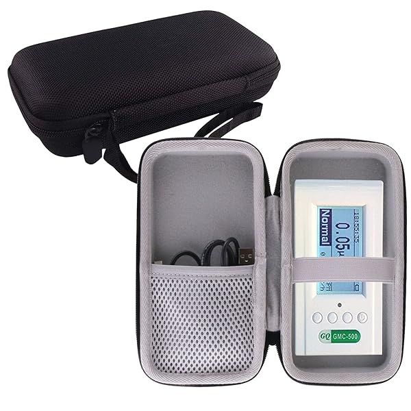 WERJIA Hard Carrying Case for GQ GMC-500Plus, EMF-390 & GMC-600Plus Radiation Detectors - Durable Protection