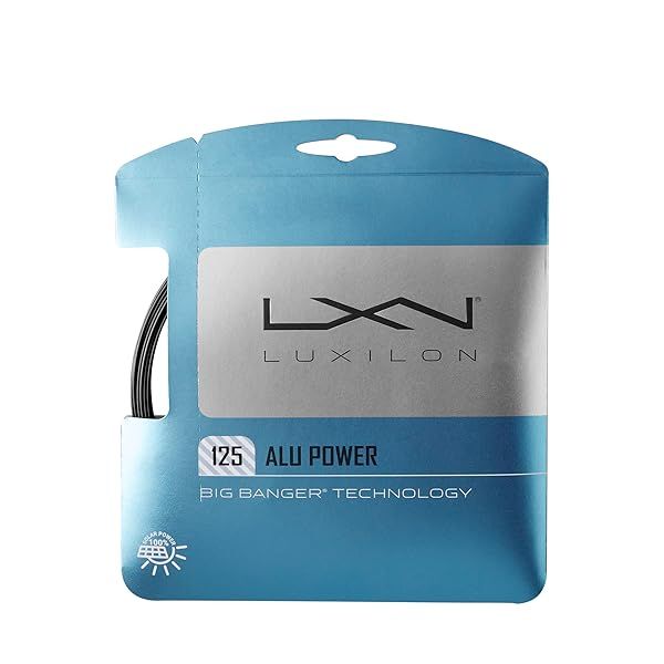 Buy WILSON Luxilon ALU Power Black 125 Tennis String Set - Premium Performance & Durability