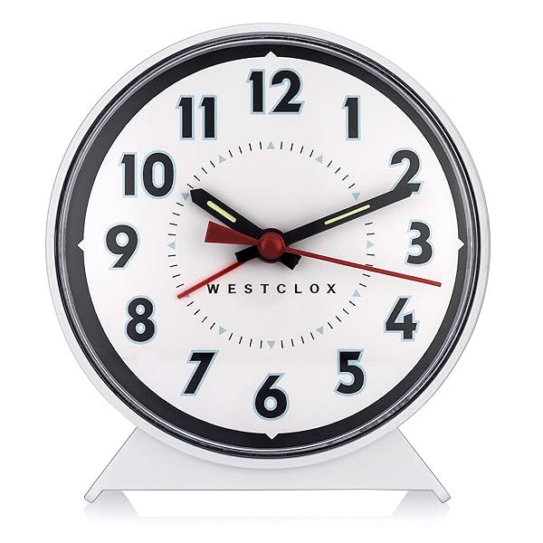 Westclox 15550 Loud Bell Clock: Perfect for Heavy Sleepers & Timely Wake-Ups