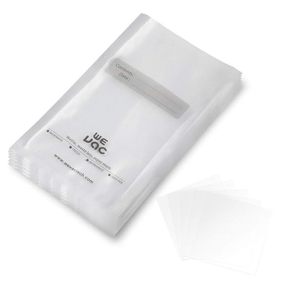 100 Pint Wevac Vacuum Sealer Bags 6x10 Inch - BPA Free, Heavy Duty for Food Saver & Sous Vide