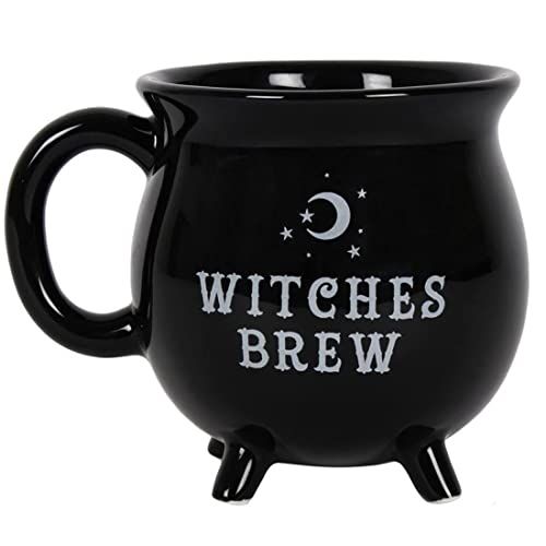 Enchanting Witches Brew Cauldron Stoneware Mug - Perfect for Halloween & Cozy Drinks