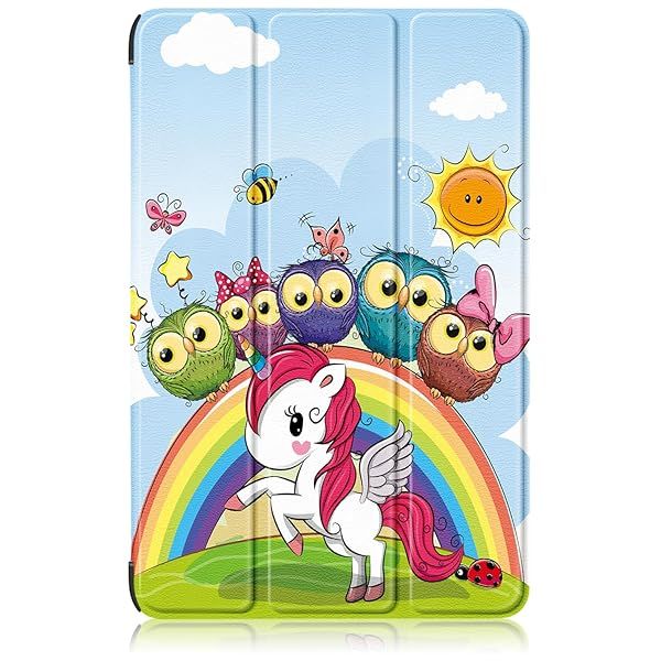 Xuanbeier Slim Hard Back Shell Case for Samsung Galaxy Tab S10 Plus S9 FE Plus 12.4 inch with Auto Wake Sleep Function Wunicorn