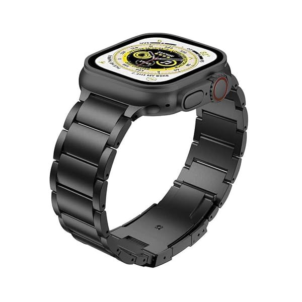 YEEJOK Titanium Bands for Apple Watch Ultra 2, Series 9, & More - Stylish 49mm, 46mm, 45mm, 44mm, 42mm Options for Men & Women
