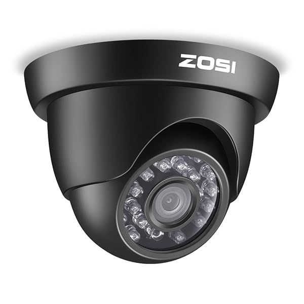 ZOSI 720P HD CCTV Camera - 4-in-1 Security System with Day/Night Vision for TVI, AHD, CVI, CVBS DVRs