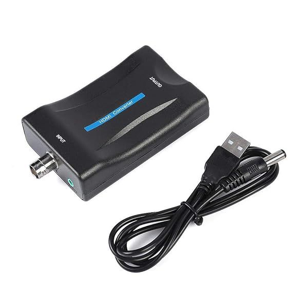 Zerone BNC to HDMI Converter: HD 1080P/720P Video Adapter for PS2, PS3, PSP, WII, XBOX360 - Analog Signal Support Only