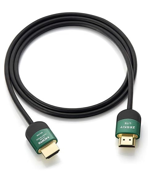 Zeskit Lite 48Gbps HDMI Cable 3ft: 4K120, 8K60, eARC, HDR - Compatible with Apple TV, Xbox, PS5 & More