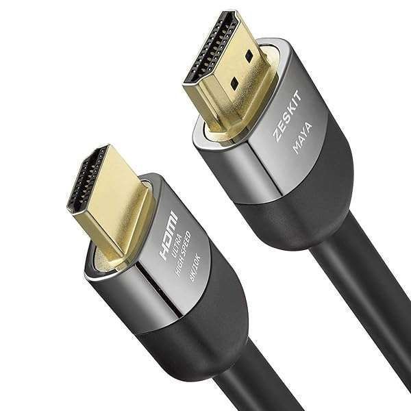 Zeskit 2.1 8K HDMI Cable 48Gbps - 4K120Hz, eARC, HDR10, Dolby Vision, 13ft for PS5, Xbox Series X, Apple TV & Roku