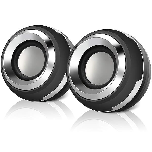 Zhaoyao Stereo Computer Speaker, USB Powered Speaker Sound, Loud Volume and Enhanced Bass, PC Speaker for Laptop Cellphones and More