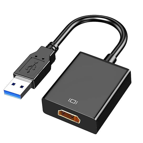 Zulpunur USB to HDMI Adapter: Multi-Display Video Converter for PC, Laptop & HDTV - Windows 7/8/10 Compatible