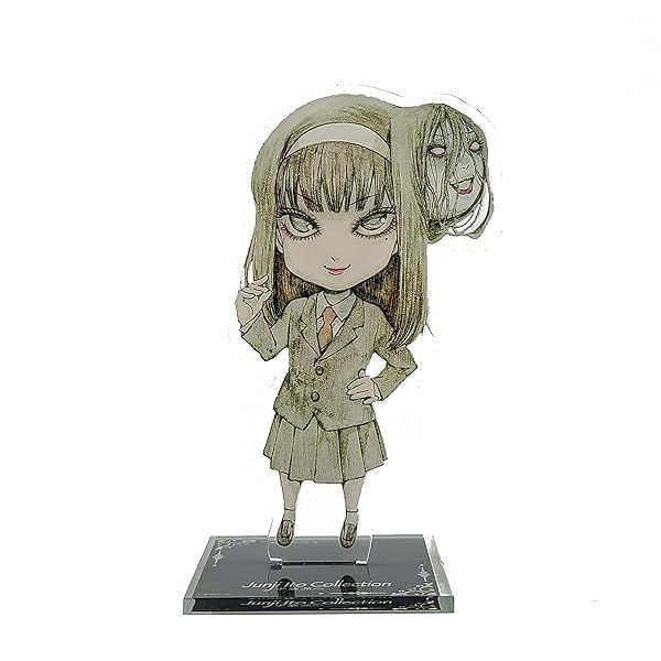 ABYSTYLE Junji Ito Tomie Chibi Acrylic Stand Model Figure 4 Inch Tall Horror Anime Desktop Accessory Gift