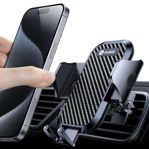 andobil Car Phone Holder Mount: Stable Metal Clip for iPhone 16 Pro Max & All Phones - Ultimate Vent Solution