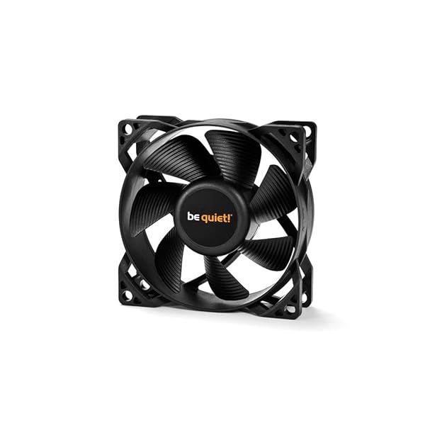 Be Quiet! Pure Wings 2 80mm Low Noise Cooling Fan - Premium Black BL044 for Silent Performance