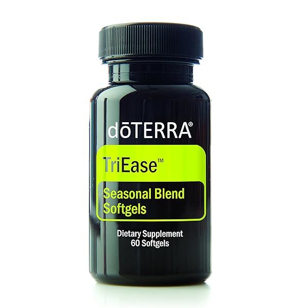 doTERRA TriEase Softgels: Essential Oil Seasonal Blend for Allergy Relief - 60 Count