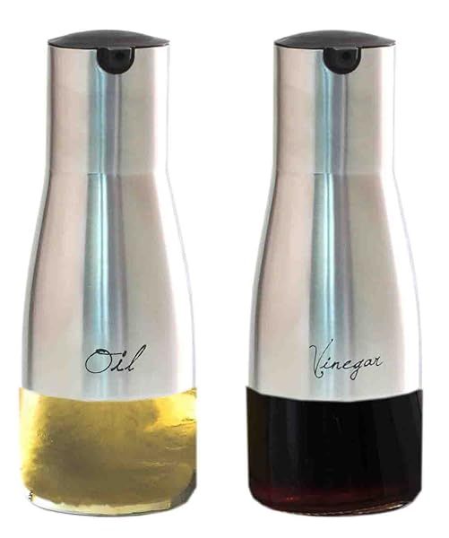Home Basics Oil and Vinegar Dispenser Set: Stylish & Functional Kitchen Essential