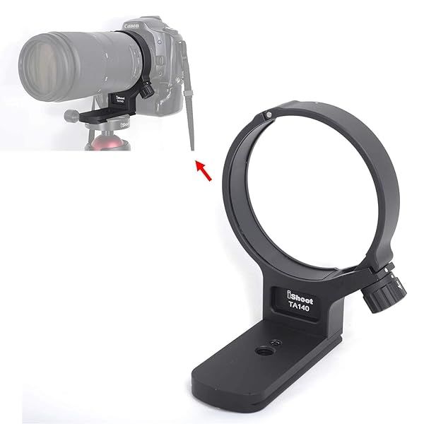iShoot Lens Tripod Mount Ring for Tamron 100-400mm - CNC Machined ARCA-Swiss Quick Release Support